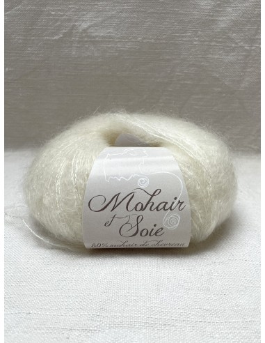 Pelote Ecrue - 80% mohair 20% soie